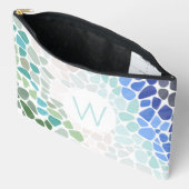 Farbiges Meerglas Zubehörtasche (Offen)