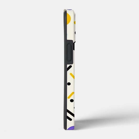 Farbiges Memphis-Muster Case-Mate iPhone Hülle (Rückseite / Rechts)