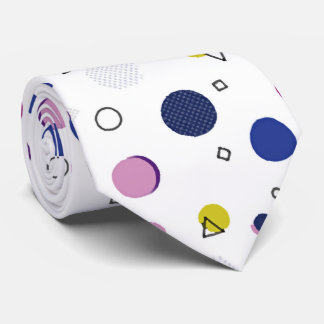 Farbiges Memphis-Muster Krawatte