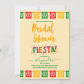 Farbiges mexikanisches Fiesta-Brautparty Einladung (Vorderseite)