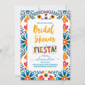 Farbiges mexikanisches Fiesta-Brautparty Einladung (Vorderseite)