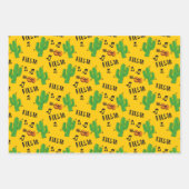 Farbiges mexikanisches Fiesta-Muster Geschenkpapier Set (Vorderseite)