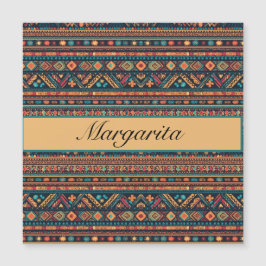 Farbiges mexikanisches Muster Magneteinladung