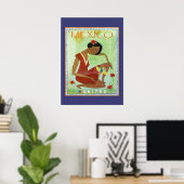 Farbiges mexikanisches Reiseplakat Poster (Heimbüro)