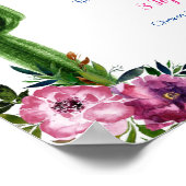 Farbiges mexikanisches Taco-Bar-Zeichen Poster (Ecke)