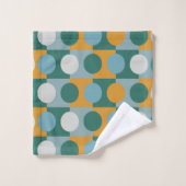 Farbiges Minimalistisches zeitgenössisches geometr Badhandtuch Set (Waschlappen)