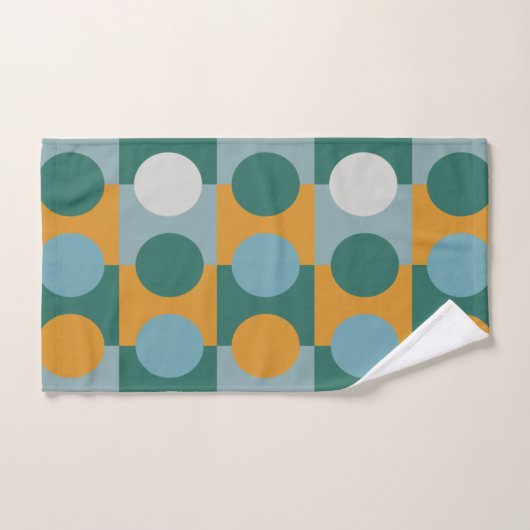 Farbiges Minimalistisches zeitgenössisches geometr Badhandtuch Set (Handtuch)