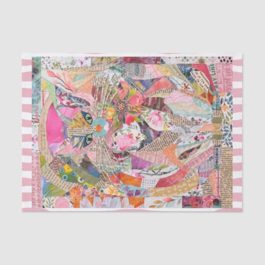 Farbiges Mischmedienpapier Art Cat Tissue Paper Seidenpapier (Vorderseite)