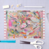Farbiges Mischmedienpapier Art Cat Tissue Paper Seidenpapier (Handwerk)