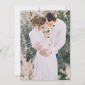 Farbiges Mit Monogramm Foto Save The Date (Rückseite)