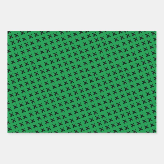 Farbiges Mix A-10-Muster für Warthog Jet Geschenkpapier Set (Vorderseite 2)