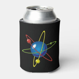 Farbiges Modell des Atom Dosenkühler