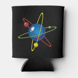 Farbiges Modell des Atom Dosenkühler