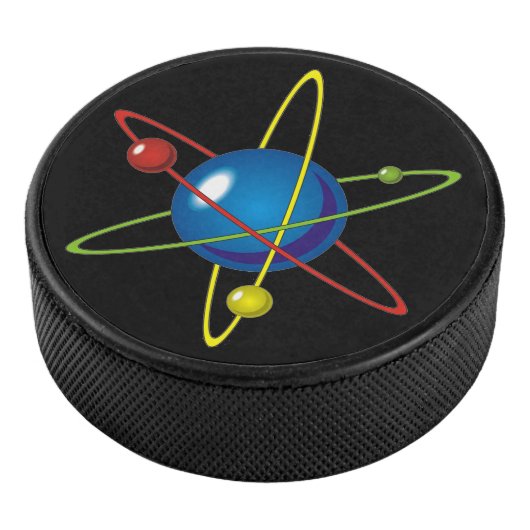 Farbiges Modell des Atom Eishockey Puck (3/4)