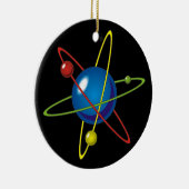 Farbiges Modell des Atom Keramik Ornament (Rechts)