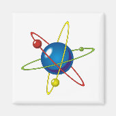 Farbiges Modell des Atom Magnet (Vorne)