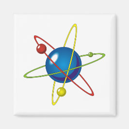 Farbiges Modell des Atom Magnet