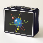 Farbiges Modell des Atom Metall Brotdose (Rückseite)
