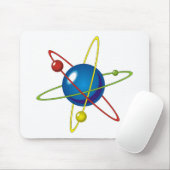 Farbiges Modell des Atom Mousepad (Mit Mouse)