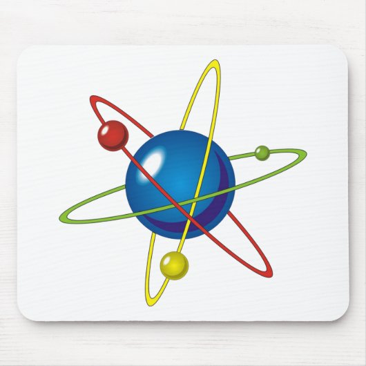 Farbiges Modell des Atom Mousepad (Vorne)