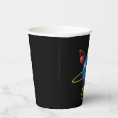 Farbiges Modell des Atom Pappbecher (Rechts)