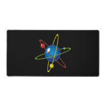 Farbiges Modell des Atom