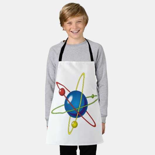 Farbiges Modell des Atom Schürze (Getragen)