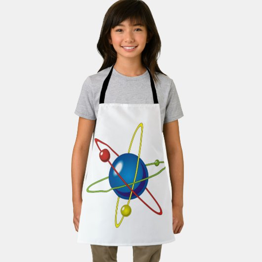 Farbiges Modell des Atom Schürze (Insitu)