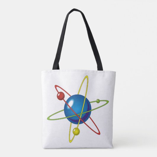 Farbiges Modell des Atom Tasche (Rückseite)