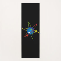 Farbiges Modell des Atom