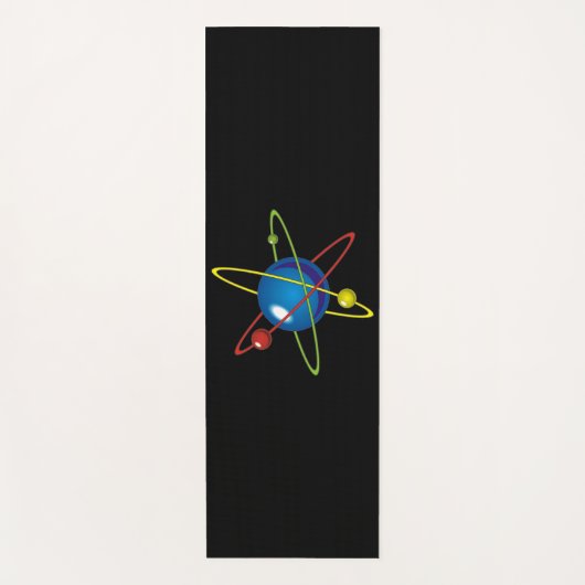 Farbiges Modell des Atom Yogamatte (Vorderseite)