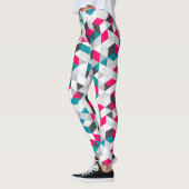 Farbiges modernes geometrisches Abstraktes Muster Leggings (Links)