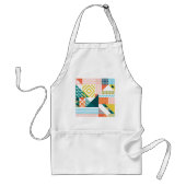Farbiges modernes geometrisches Abstraktes Muster Schürze (Vorne)