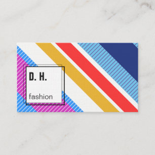 Farbiges modernes geometrisches Design Visitenkarte