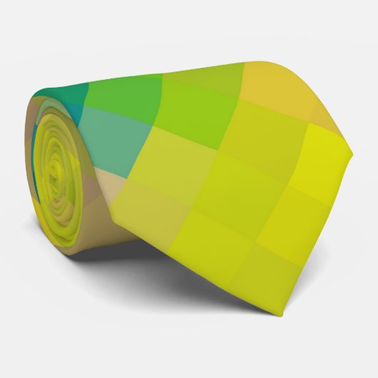 Farbiges modernes geometrisches Diamantmuster #5 Krawatte (Gerollt)
