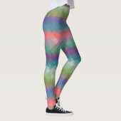 Farbiges modernes geometrisches Muster #40 Leggings (Rechts)