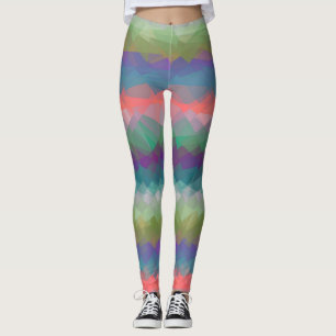 Farbiges modernes geometrisches Muster #40 Leggings