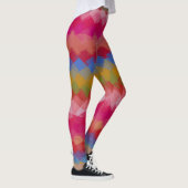 Farbiges modernes geometrisches Muster #43 Leggings (Rechts)