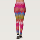 Farbiges modernes geometrisches Muster #43 Leggings (Rückseite)