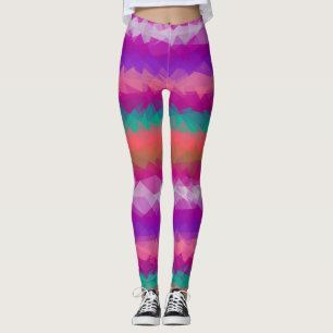 Farbiges modernes geometrisches Muster #45 Leggings