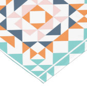 Farbiges modernes geometrisches Muster aus Quilblö Kurzer Tischläufer (Ecke)