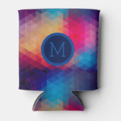 Farbiges modernes geometrisches Muster Dosenkühler (Vorderseite)