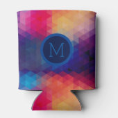 Farbiges modernes geometrisches Muster Dosenkühler (Rückseite)