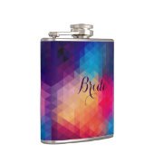 Farbiges modernes geometrisches Muster Flachmann (Rechts)