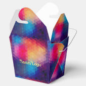 Farbiges modernes geometrisches Muster Geschenkschachtel (Geöffnet)