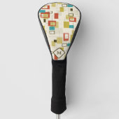 Farbiges modernes geometrisches Muster Golf Headcover (Vorderseite)