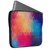 Farbiges modernes geometrisches Muster Laptopschutzhülle (Vorne Rechts)