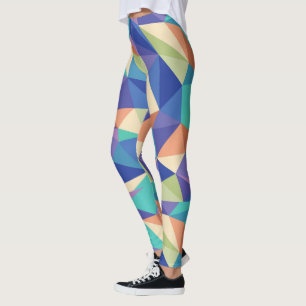 Farbiges modernes geometrisches Muster Leggings