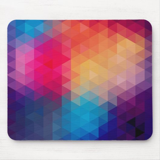 Farbiges modernes geometrisches Muster Mousepad (Vorne)