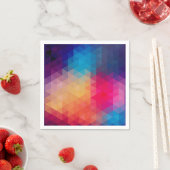 Farbiges modernes geometrisches Muster Serviette (Beispiel)